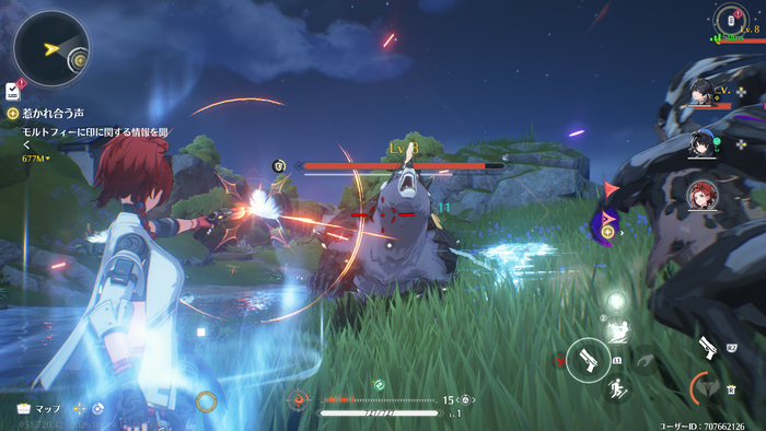 鳴潮の戦闘画像